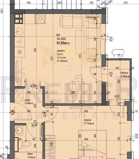 Двустаен апартамент с подземно паркомясто в кв. Смирненски -  - снимка 8 - Имоти Премиер