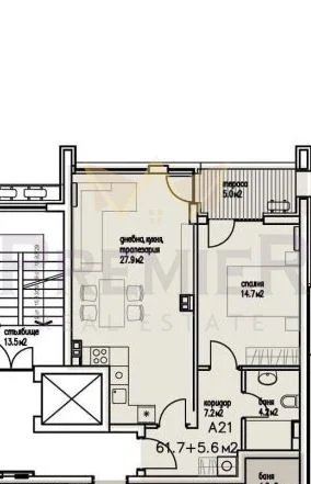 Двустаен апартамент Сарафаво -  - снимка 1 - Имоти Премиер