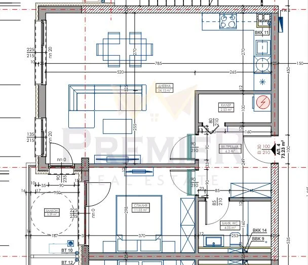 Двустаен апартамент, сграда Азалия 3 -  - снимка 1 - Имоти Премиер