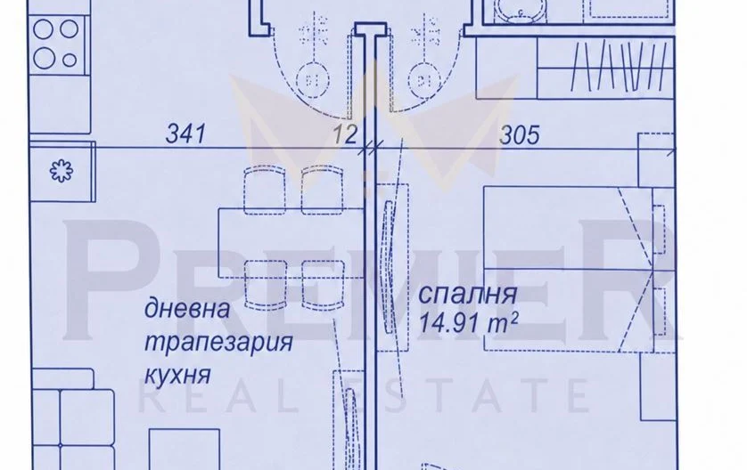 Двустаен апартамент ул.Апостол Войвода -  - снимка 1 - Имоти Премиер