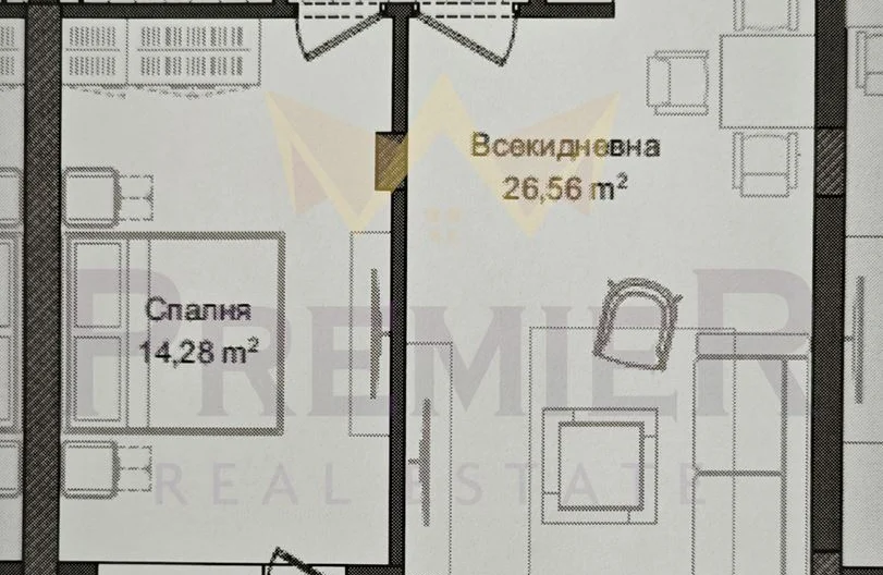 Двустаен апартамент в гр. Пловдив, кв. Гагарин -  - снимка 2 - Имоти Премиер