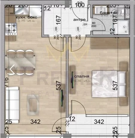 Двустаен апартамент в кв. Гоце Делчев -  - снимка 1 - Имоти Премиер