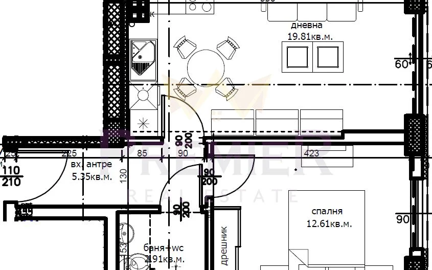 Двустаен апартамент в кв. Левски, гр. Варна -  - снимка 3 - Имоти Премиер