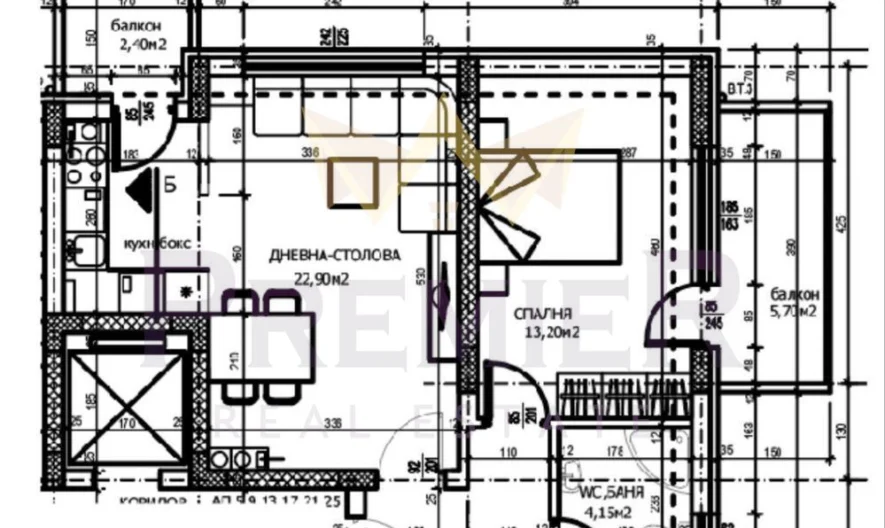 Двустаен апартамент в кв. Тракия, гр. Пловдив -  - снимка 8 - Имоти Премиер