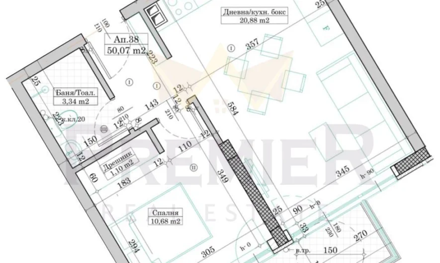 Двустаен апартамент в кв. Виница -  - снимка 4 - Имоти Премиер