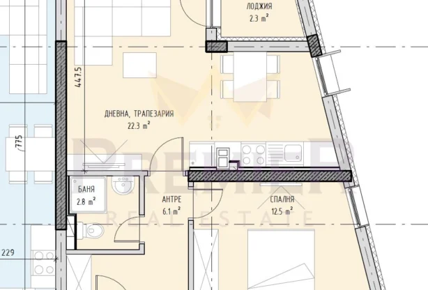 Агенция за недвижими имоти - Имоти Премиер - имот - 782029, Цена: 102000 EUR