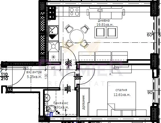 Двустаен апартамент в новострояща се сграда в района на кв. Левски гр.Варна -  - снимка 3 - Имоти Премиер