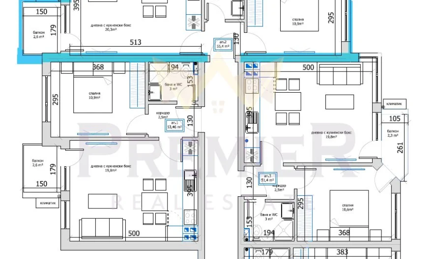Агенция за недвижими имоти - Имоти Премиер - имот - 817762, Цена: 57000 EUR