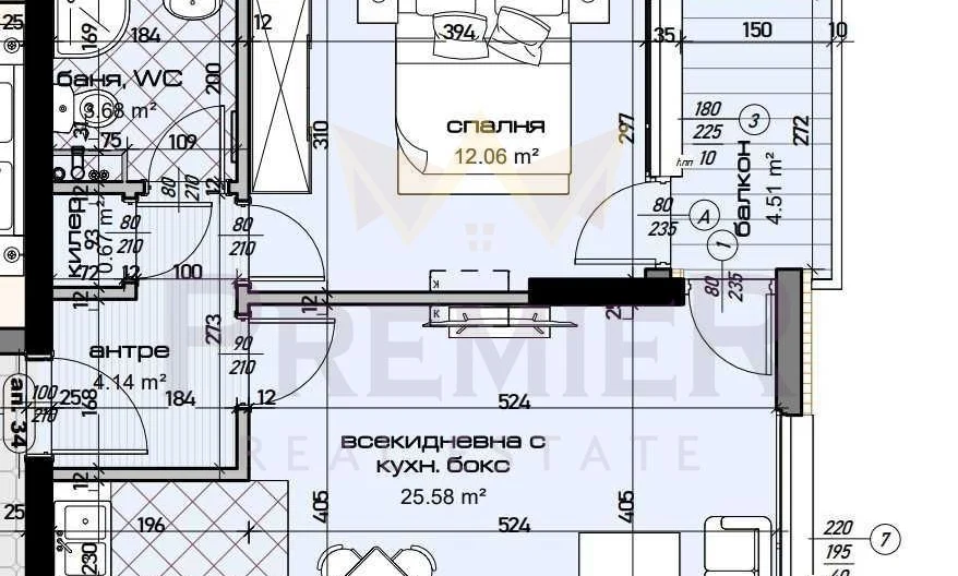 Двустаен апартамент в район Възраждане I -  - снимка 1 - Имоти Премиер