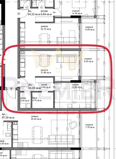 двустаен апартамент в строеж с отлична локация в р-н Окръжна болница, гр. Варна -  - снимка 1 - Имоти Премиер