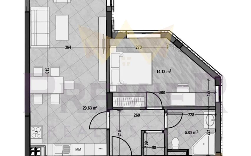 Двустаен апартамент в ж.к. Младост 4 -  - снимка 2 - Имоти Премиер