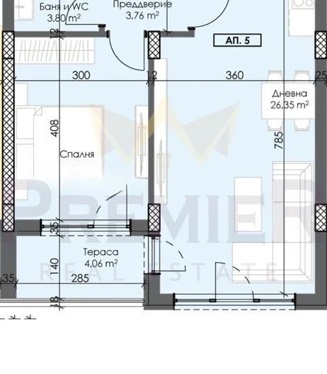 Двустаен апартамент в жк.Тракия  гр.Пловдив -  - снимка 1 - Имоти Премиер