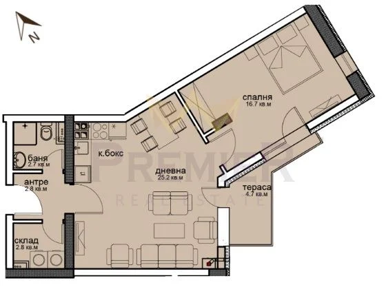 Двустаен апартамент, Витоша -  - снимка 5 - Имоти Премиер