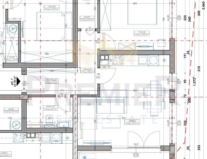 Двустаен апартамент, Владиславово - - снимка 1 - Имоти Премиер