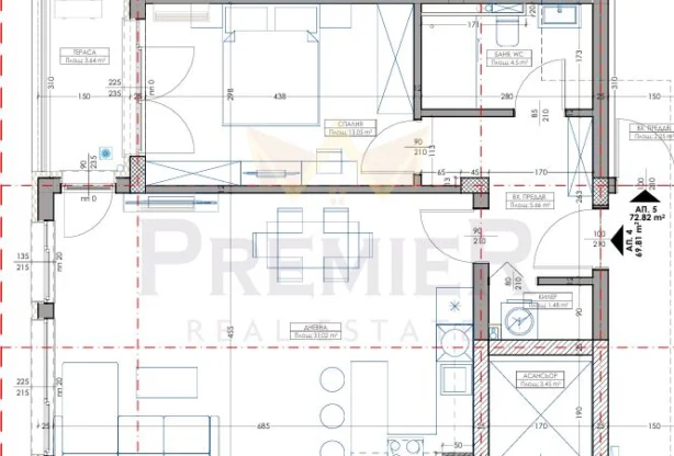 Агенция за недвижими имоти - Имоти Премиер - имот - 1062310, Цена: 108674 EUR