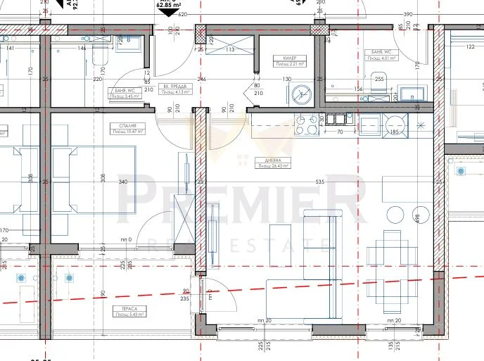 Двустаен апартамент,Владиславово - - снимка 1 - Имоти Премиер