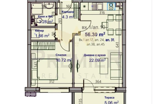 Агенция за недвижими имоти - Имоти Премиер - имот - 1206849, Цена: 154800 EUR