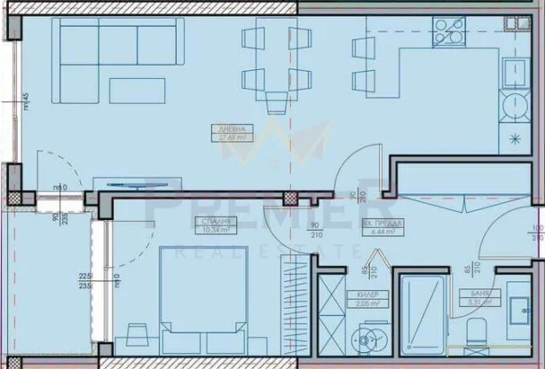 Агенция за недвижими имоти - Имоти Премиер - имот - 1101669, Цена: 89900 EUR