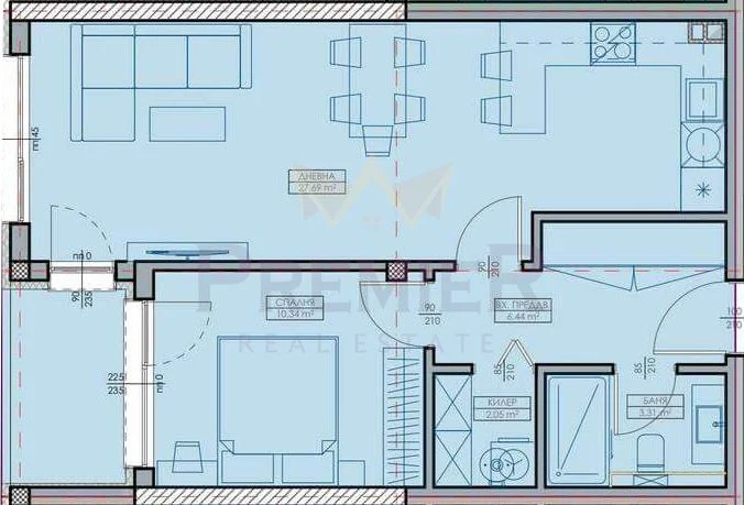 ДВУСТАЕН КАЙСИЕВА ГРАДИНА -  - снимка 2 - Имоти Премиер