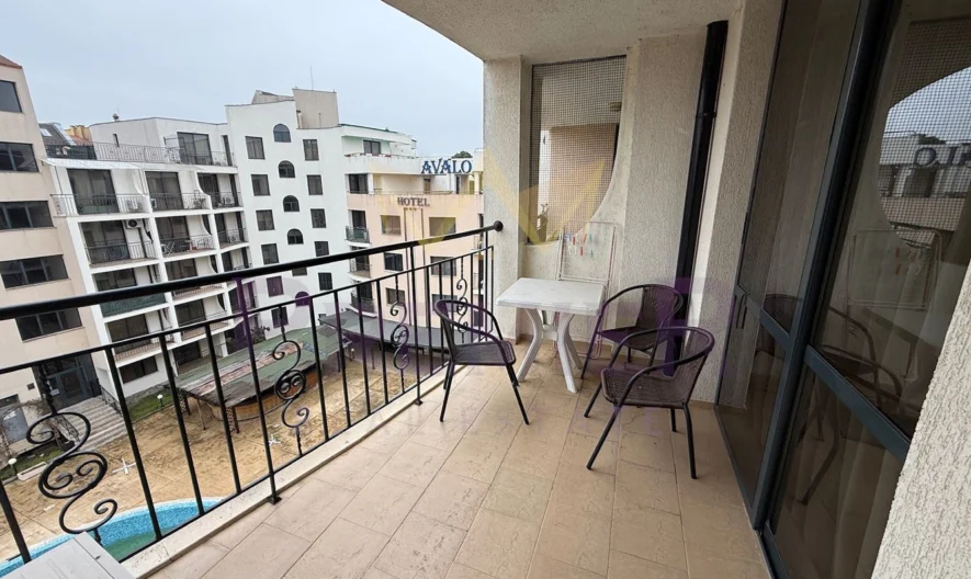 Двустаен обзаведен апартамент в к-с „Авалон”, Слънчев бряг – 400 м от плажа -  - снимка 13 - Имоти Премиер