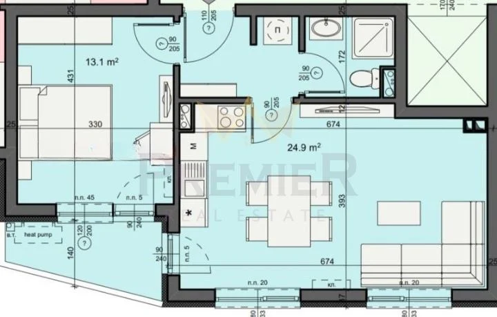 Двустаен, първа линия море кв.Крайморие – Бургас -  - снимка 2 - Имоти Премиер