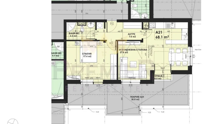 Двустаен Пентхаус в квартал Малинова Долина -  - снимка 3 - Имоти Премиер