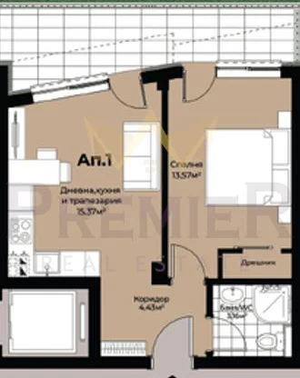 Двустаен Победа Варна -  - снимка 2 - Имоти Премиер