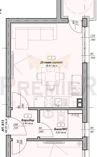 Двустаен, среден апартрамент, над ВиК Варна - - снимка 4 - Имоти Премиер