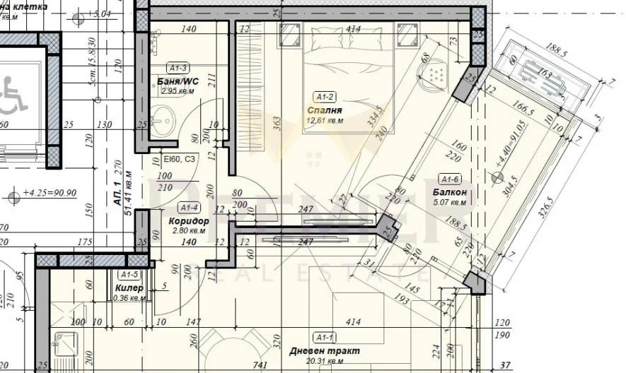Двустаен в К.К. Чайка – Ален Мак - - снимка 1 - Имоти Премиер