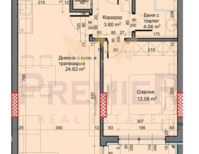 Двустаен в Пчелина -  - снимка 7 - Имоти Премиер