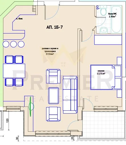 двустаен Виница -  - снимка 1 - Имоти Премиер