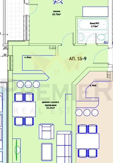 Двустаен Виница -  - снимка 1 - Имоти Премиер