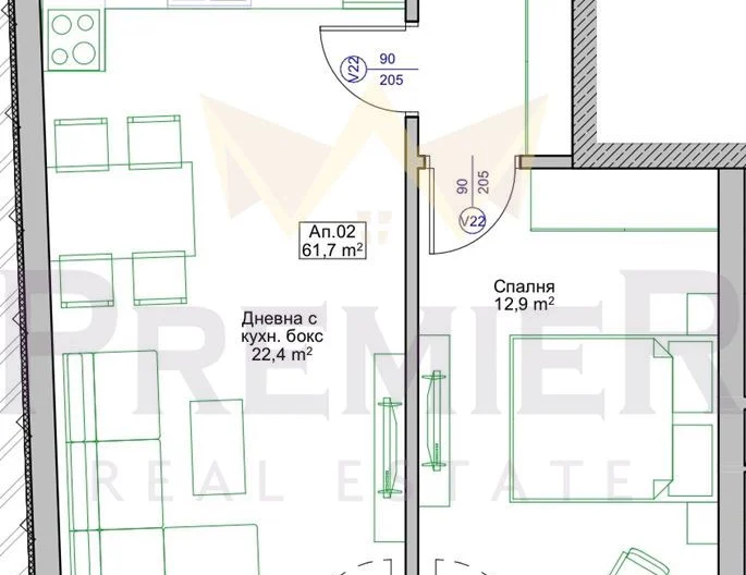 Двустаен Югоизточен апартамент в Поморие -  - снимка 3 - Имоти Премиер