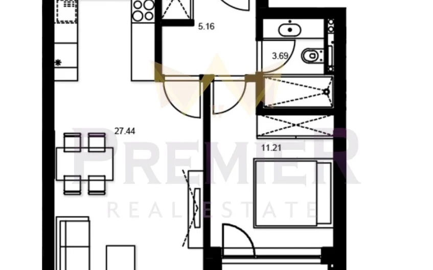Двустаен южен апартамент с паркомясто в района на ХЕИ Варна -  - снимка 5 - Имоти Премиер