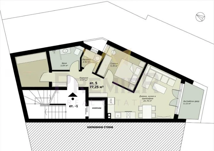 Двустайно ателие ТОП ЦЕНТЪР С ПАРКОМЯСТО -  - снимка 1 - Имоти Премиер