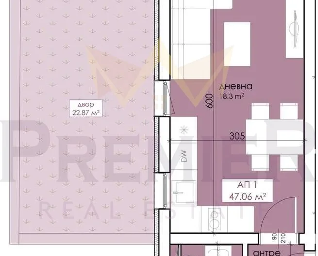 Едностаен апартамент със собствен озеленен двор в Созопол -  - снимка 3 - Имоти Премиер