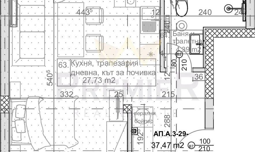 Едностаен апартамент в к.к.Слънчев Ден, гр.Варна - - снимка 3 - Имоти Премиер