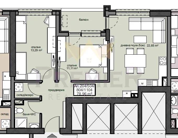 ФУНКЦИОНАЛЕН ТРИСТАЕН АПАРТАМЕНТ 93.24 КВ.М. В БРАТЯ МИЛАДИНОВИ -  - снимка 8 - Имоти Премиер