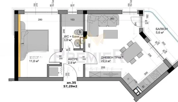 Агенция за недвижими имоти - Имоти Премиер - имот - 1253918, Цена: 108900 EUR