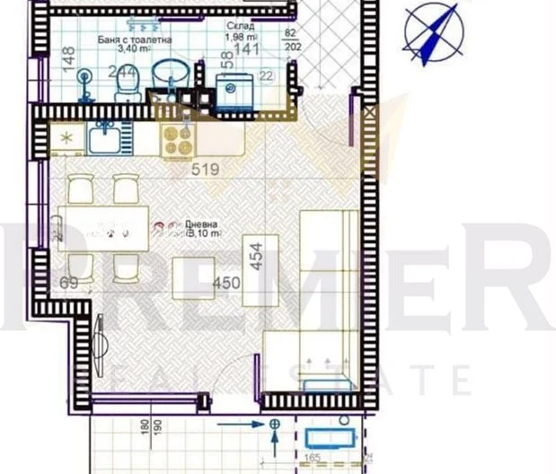 Kétszobás lakás a Hriszto Szmirnenszki lakótelepen, butiképületben -  - snimka 2 - Imoti Premier