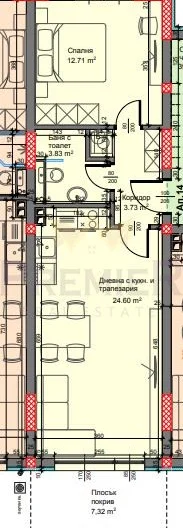 Kétszobás panorámás lakás parkolóhellyel -  - snimka 4 - Imoti Premier