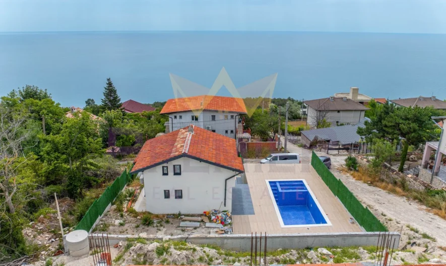 Luxus, új építésű kétszintes ház tengeri panorámával, Balcsik városában - - snimka 11 - Imoti Premier