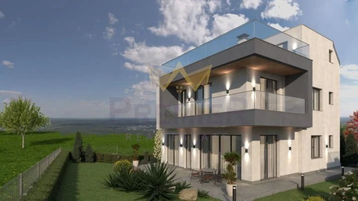 МОДЕРНА 3 ЕТАЖНА КЪЩА С МОРСКА ПАНОРАМА -  - снимка 1 - Имоти Премиер