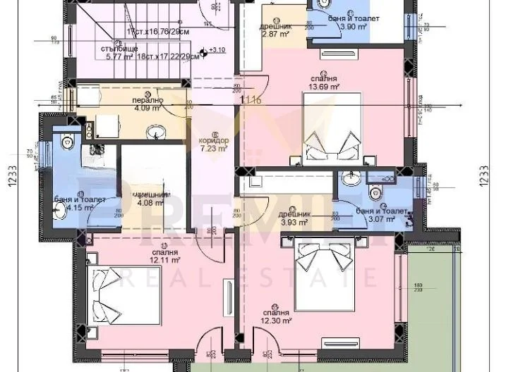 МОДЕРНА 3 ЕТАЖНА КЪЩА С МОРСКА ПАНОРАМА -  - снимка 9 - Имоти Премиер