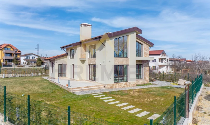 🏡 МОДЕРНА ЕДНОФАМИЛНА КЪЩА С АКТ 16 И НЕСКРИВАЕМА МОРСКА ПАНОРАМА - - снимка 54 - Имоти Премиер