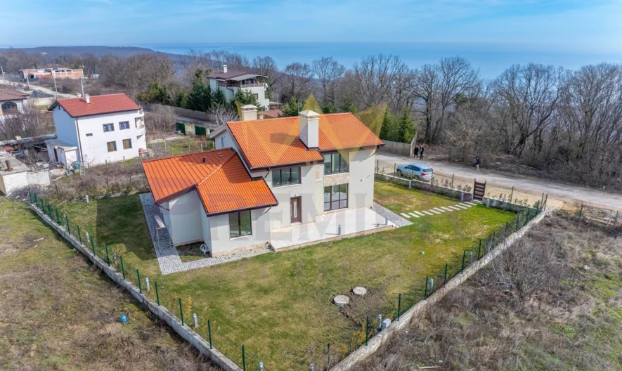 🏡 МОДЕРНА ЕДНОФАМИЛНА КЪЩА С АКТ 16 И НЕСКРИВАЕМА МОРСКА ПАНОРАМА - - снимка 6 - Имоти Премиер