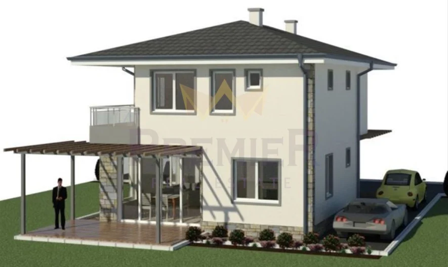 МОНОЛИТНА ДВУЕТАЖНА КЪЩА С ДВОР,  м-т Ракитника -  - снимка 6 - Имоти Премиер