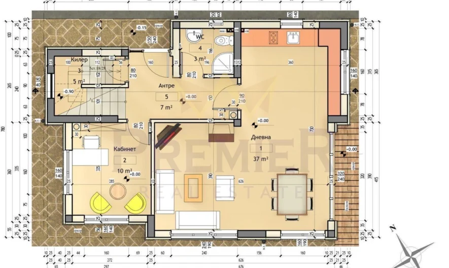 МОНОЛИТНА ДВУЕТАЖНА КЪЩА С ДВОР,  м-т Ракитника -  - снимка 8 - Имоти Премиер