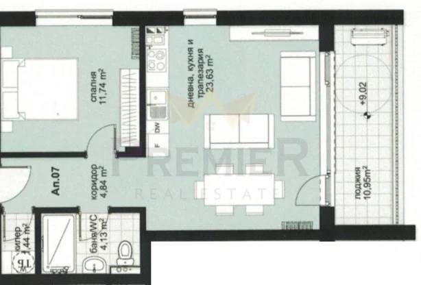 Real Estate Agency - Imoti Premier - imot - 1160927, Price: 96200 EUR