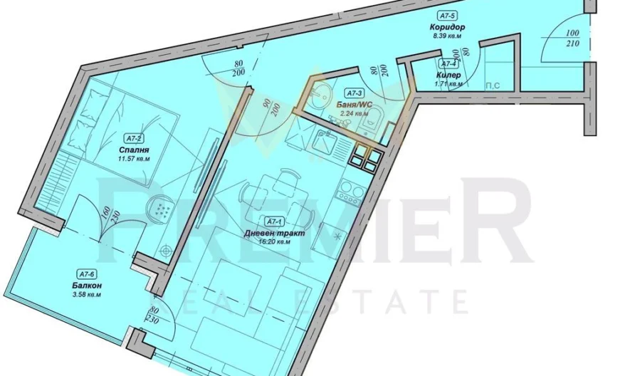 НОВ, 2-СТАЕН АПАРТАМЕНТ В ГАЛАТА -  - снимка 3 - Имоти Премиер